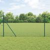 vidaXL Fence Post Green 10 x 1.2 m (16 x 16 mm mesh) Steel and PVC