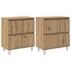 vidaXL Sideboards 2 pcs Artisan oak