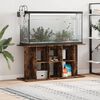 vidaXL Aquarium Stand Smoked Oak 120x40x60 cm Engineered Wood