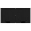 vidaXL Hanging Cabinet Black Oak 80 x 31 x 40 cm Engineered Wood
