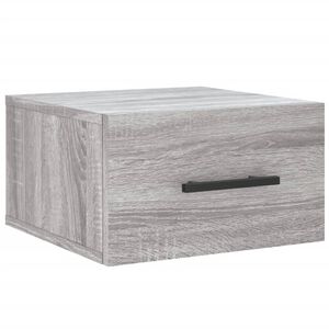 vidaXL Wall-mounted Bedside Cabinet Grey Sonoma 35x35x20 cm