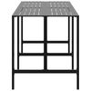 vidaXL Bar Table Black 200x100x110 cm Powder-coated Steel