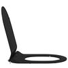 vidaXL Toilet Seat Adjustable Black 48.5 x 36 x 5 cm Polypropylene