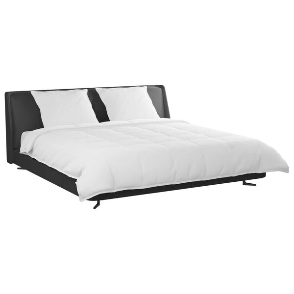 vidaXL Duvet Set with Pillow 3 pcs White Microfiber and Cotton