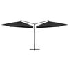 vidaXL Double Parasol | Black