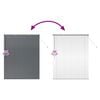 vidaXL Venetian Blinds with Curtains Dark Grey 175 x 140 cm Aluminium