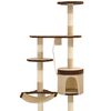 vidaXL Cat Tree with Sisal Scratching Posts Wall Mounted 194 cm