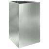 vidaXL Corner Planter Silver 30 x 30 x 50 cm Galvanised steel