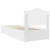 vidaXL Bed Frame with Headboard White 90 x 190 cm Engineered Wood