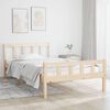 vidaXL Bed Frame without Mattress Solid Wood 100x200 cm