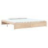 vidaXL Bed Frame without Mattress Solid Wood 200x200 cm