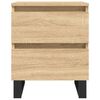 vidaXL Bedside Cabinet Sonoma Oak 40x35x50 cm Engineered Wood