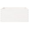vidaXL Garden Planter White 100x100x46 cm Solid Wood Pine