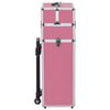 vidaXL Make-up Trolley Aluminium Pink
