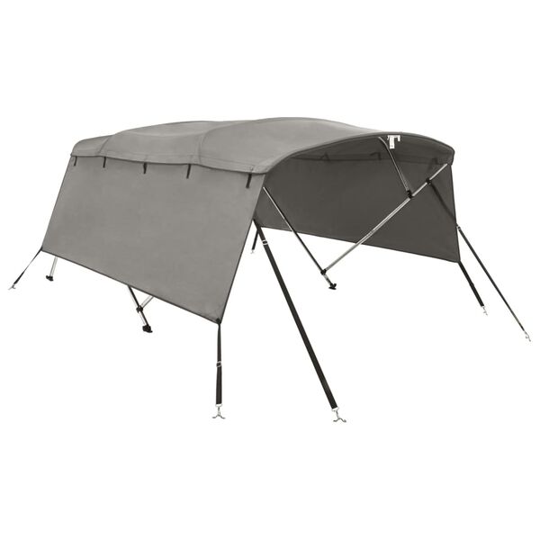 vidaXL 4-bow Bimini Top with Sidewalls 243x(200-213)x137 cm