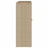 vidaXL Storage Cabinet with Shelf Beige 100 x 36 x 102 cm Rattan