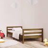 vidaXL Bed Frame without Mattress Honey Brown 75x190 cm Small Single Solid Wood Pine