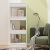 vidaXL Book Cabinet/Room Divider High Gloss White 40x30x103 cm Engineered Wood