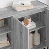 vidaXL Side Cabinet Grey Sonoma 96.5 x 30 x 75 cm Engineered Wood
