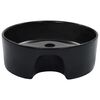 vidaXL Wash Basin with Overflow 36x13 cm Ceramic Black