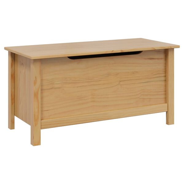 vidaXL Storage Box Honey Brown 90 x 40 x 45 cm Solid Pine Wood
