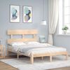 vidaXL Bed Frame without Mattress 140x190 cm Solid Wood Pine