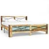 vidaXL Bed Frame | Mixed colours due to reclaimed wood | Solid Reclaimed Wood