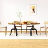 vidaXL Dining Table Solid Reclaimed Wood and Steel 180 cm
