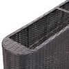vidaXL Garden Raised Bed 120x24x40 cm Poly Rattan Black