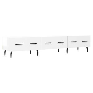vidaXL TV Cabinet High Gloss White 150x36x30 cm Engineered Wood