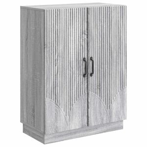 vidaXL Sideboard Grey Sonoma 66 x 34.5 x 87 cm Engineered Wood