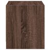 vidaXL Bedside Cabinets with Glass Doors 2 pcs Brown Oak 35x37x42 cm