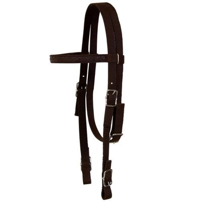 vidaXL Western Saddle. Headstall&Breast Collar Real Leather 17" Brown
