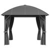 vidaXL Gazebo with Sidewalls&Arch Roof 3x4 m Anthracite