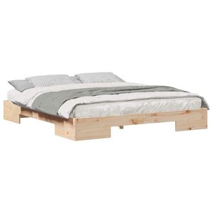 vidaXL Bed Frame Brown 180 x 200 cm