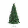 vidaXL Artificial Christmas Tree with 300 LEDs with Stand Green 300 cm