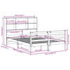 vidaXL Bookcase Bed without Mattress 160x200 cm Solid Wood Pine