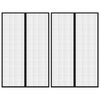 vidaXL Insect Door Curtains 2 pcs with Magnet Blocks Black 220x130 cm