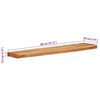 vidaXL Wall Shelves 2 pcs 80x20x3.5 cm Solid Wood Acacia