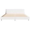 vidaXL Bed Frame without Mattress White 135x190 cm Double Solid Wood Pine