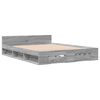 vidaXL Bed Frame with Drawers without Mattress Grey Sonoma 120x200 cm