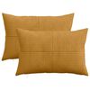 vidaXL Cushion Cover 2 pcs ALMELO Yellow 50 x 70 cm Corduroy