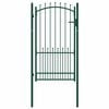 vidaXL Fence Gate with Spikes EMMEN 104 x 134.5 cm Lockable