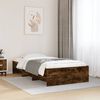 vidaXL Bed Frame without Mattress Smoked Oak 90x200 cm Engineered Wood