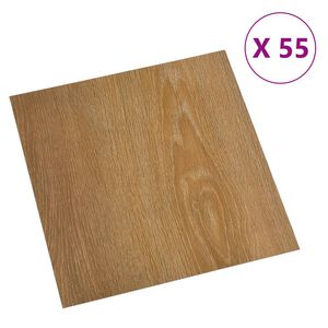 vidaXL Self-adhesive Flooring Planks 55 pcs PVC 5.11 m² Brown