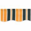 vidaXL Awning Valance Green and yellow 380 x 20 cm Canvas