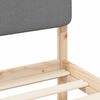 vidaXL Bed Frame with Upholstered Headboard Light Grey 120 x 190 cm