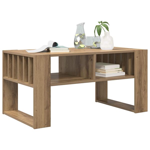 vidaXL Coffee Table Artisan Oak 92 x 49.5 x 45 cm Engineered Wood