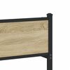 vidaXL Metal Bed Frame without Mattress Sonoma Oak 100x190 cm