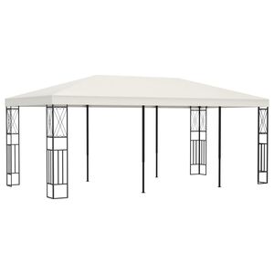 vidaXL Gazebo | Cream | Polyester | Large | Durable | Gazebo | Rectangular